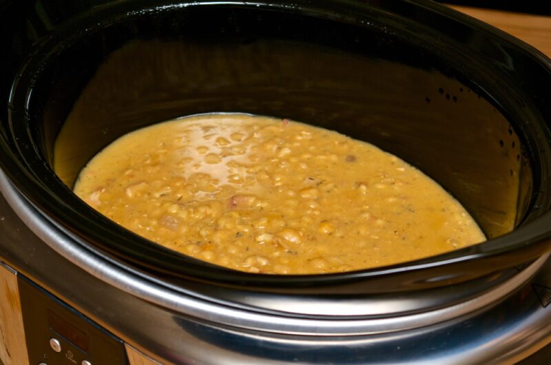 Ärtsoppa med stekfläsk i Crock Pot